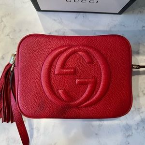 GUCCI DISCO BAG - Red like brand new